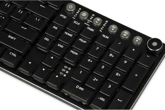 iBox Aurora K6 Wireless Gaming Mechanical Keyboard with KRGD Red switches and RGB lighting (English US)