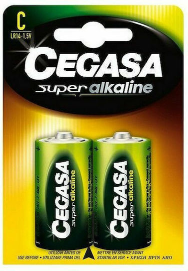 Cegasa Cegasa Super Alkaline Μπαταρίες C 1.5V 2τμχ