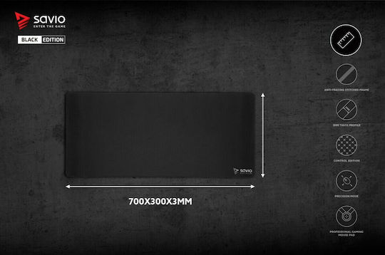 Savio Precision Control Gaming Mouse Pad XL (700mm) Μαύρο SAVGBEPCL