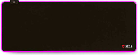 Savio Turbo Dynamic Gaming Mouse Pad XXL (900mm) with RGB Lighting Black GLETDXL