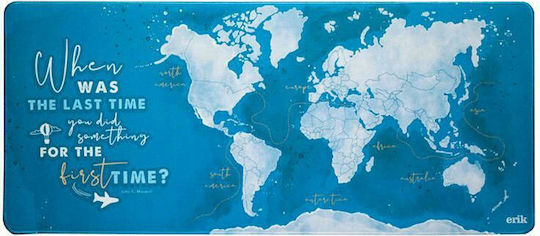 Grupo Erik World Map Blue Gaming Mouse Pad XXL 800mm Blue MGGE007
