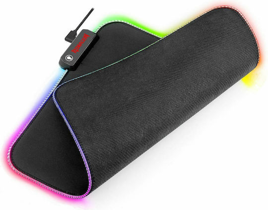 Redragon Pluto Soft P026 Gaming Mouse Pad Medium (330mm) με RGB Φωτισμό Μαύρο 28.03.0008