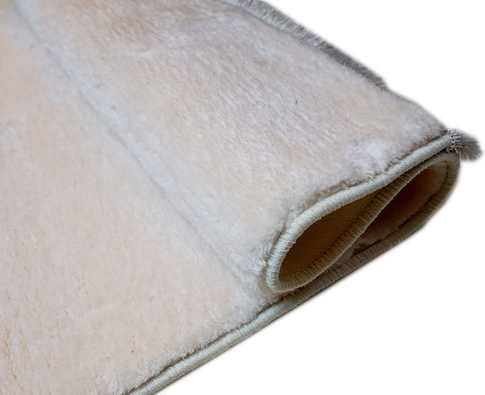 Tzikas Carpets Melia 25171-001 Anti-slip Rug Rectangular Shaggy Ivory
