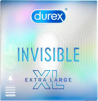 Durex Προφυλακτικά Invisible XL 3τμχ