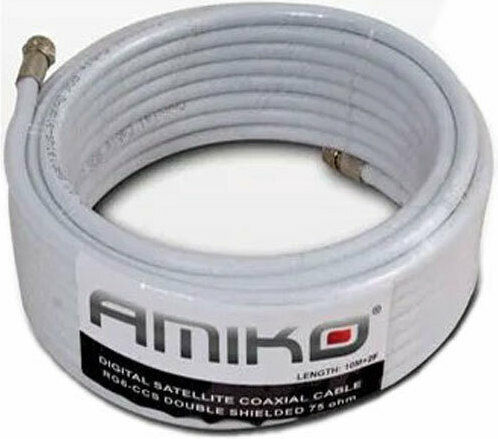 Amiko Cable RJ-6 SMA male - SMA male 10m (AMIKO.RG610M) 1pcs