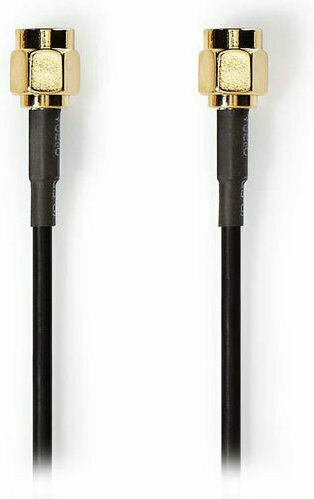 Nedis Καλώδιο Κεραίας WiFi SMA male - SMA female 1m Μαύρο (CSGP02010BK10)