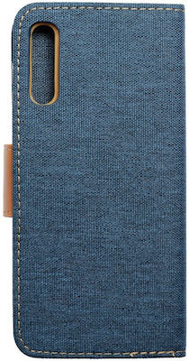 Forcell Canvas Fabric Wallet Navy Blue (Galaxy A50)