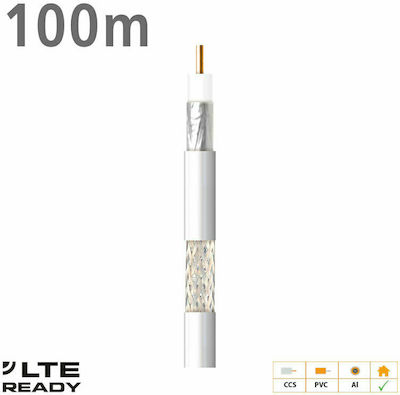 Edision Kabel Koaxial Unterminiert 100m (12-25-0006) 1Stück