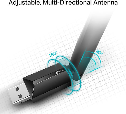 TP-LINK Archer T2U Plus USB Network Adapter with Wireless Wi-Fi Connection 200Mbps (Standard v1)