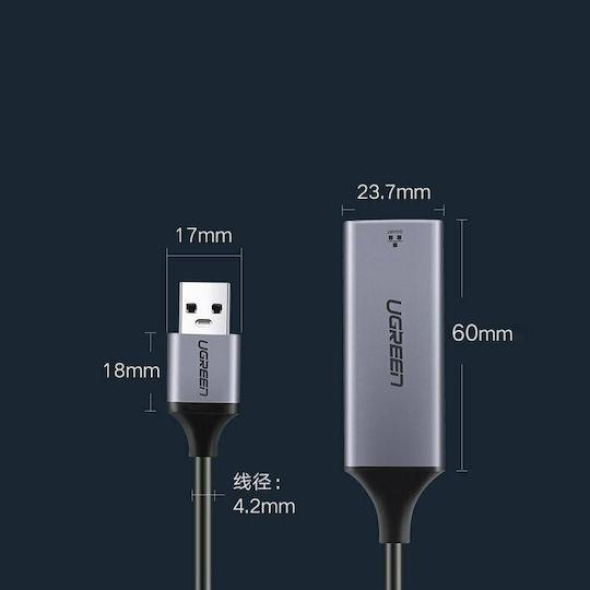 Ugreen 50922 USB Network Adapter with Wired Gigabit Ethernet Connection