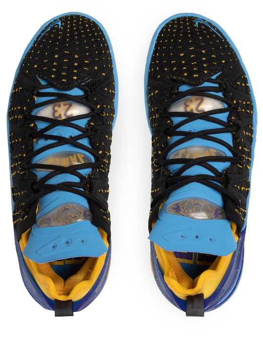 Lebron 18 Low Basketball Shoes Black / University Gold / Coast / Concord