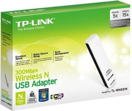 TP-LINK TL-WN821N USB Адаптер За Мрежа С Безжично Свързване Wi-Fi 300Mbps (v6)