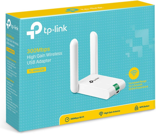 TP-LINK TL-WN822N USB Netzwerkadapter mit Drahtloser Verbindung Wi-Fi 300Mbps Netzwerkversion v4