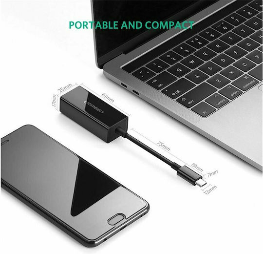 Ugreen 50307 Adaptor Rețea USB-C cu Conexiune Cablată Gigabit Ethernet
