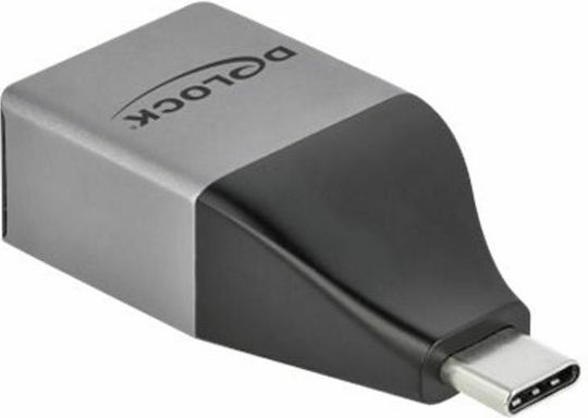 DeLock 64118 Αντάπτορας Δικτύου USB-C με Ενσύρματη Σύνδεση Gigabit Ethernet