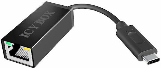 Icy Box IB-AC535-C Αντάπτορας Δικτύου USB-C με Ενσύρματη Σύνδεση Ethernet