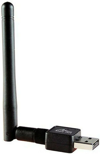 Media-Tech MT4208 USB Network Adapter with Wireless Wi-Fi Connection 150Mbps and Detachable Antenna