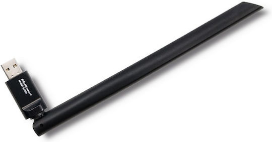 Qoltec 57001 USB Network Adapter with Wireless Wi-Fi Connection 150Mbps and Detachable Antenna