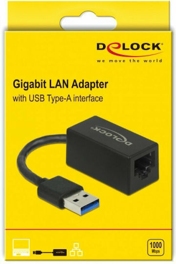 DeLock 65903 Αντάπτορας Δικτύου USB-C με Ενσύρματη Σύνδεση Gigabit Ethernet