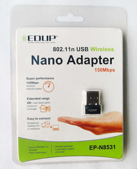 EDUP EP-N8531 USB Netzwerkadapter mit Drahtloser Verbindung Wi-Fi 150Mbps