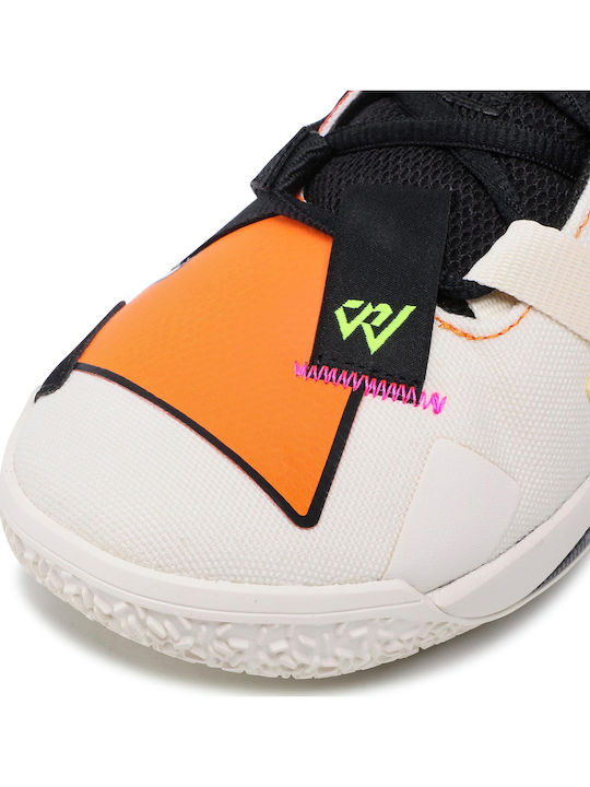 Why Not Zer0.4 Low Basketball Shoes Pale Ivory / Black / Alpha Orange