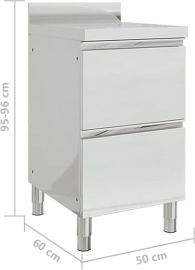 vidaXL Dulap de pregătire cu sertare 50x60x95cm