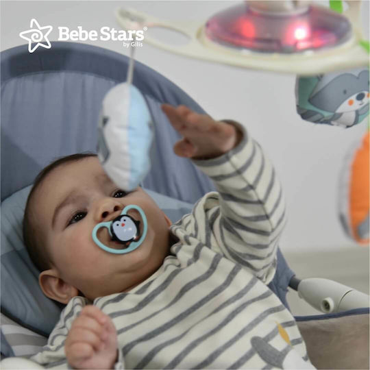 Bebe Stars Raccoon Elektrisch Baby Relax Gray Bebe Stars Raccoon Elektrisch Baby Relax Gray