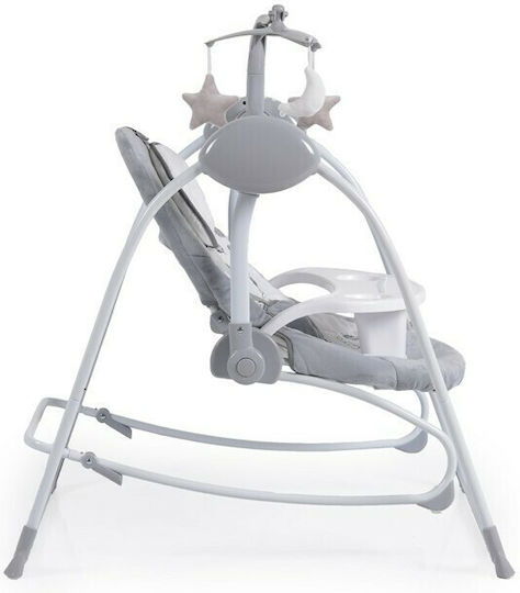 Cangaroo Electric Relax pentru Bebeluși Leagăn Rhea cu Muzică Gri pentru Copil până la 9kg