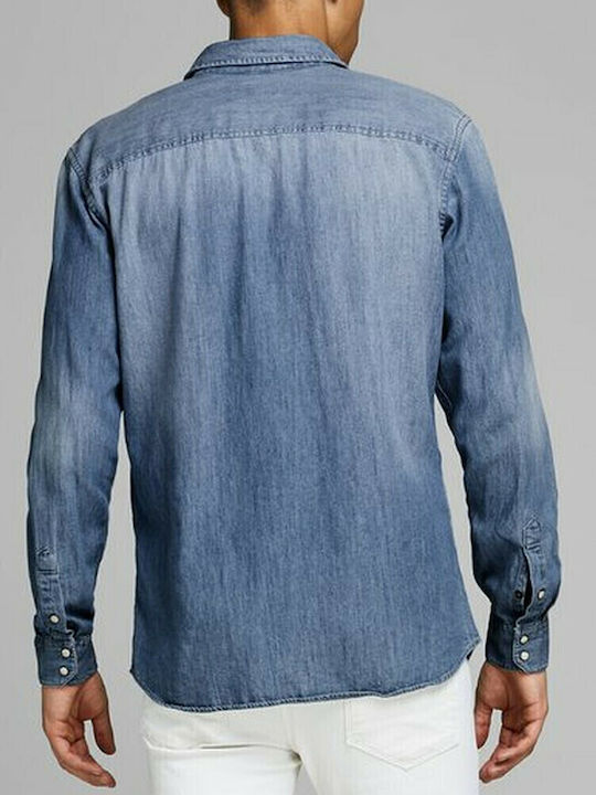 Jack & Jones Τζιν Πουκάμισο Medium Blue Denim