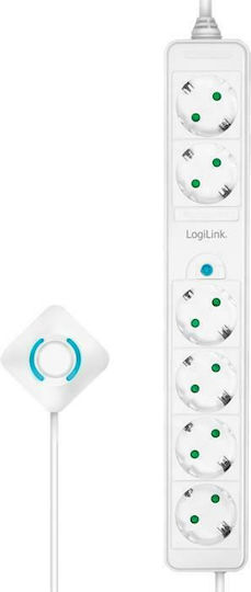 LogiLink Power Strip 6 Positions with Switch and Cable 1.5m