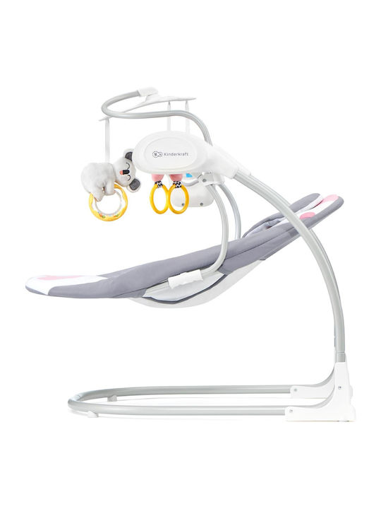 Kinderkraft Elektrisch Baby Relax Minky mit Musik Pink für Kind bis 9kg