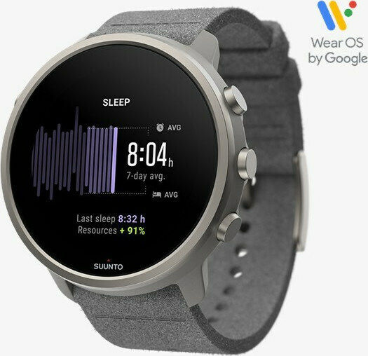 Suunto 7 Titanium 50mm Waterproof Smartwatch with Heart Rate Monitor (Stone Gray Titanium)
