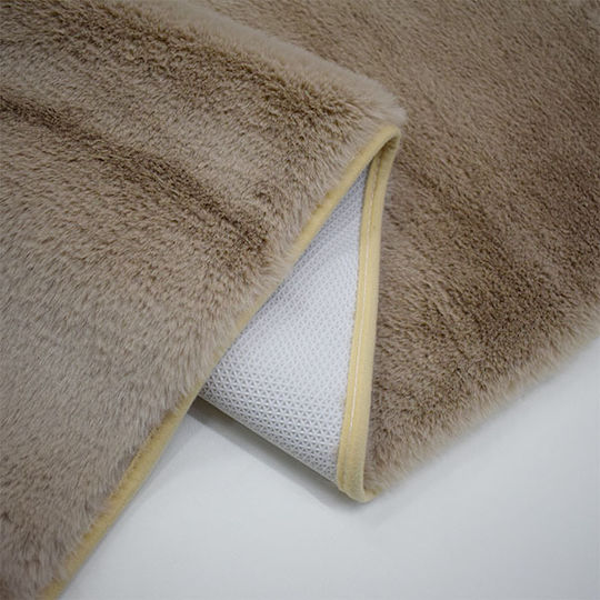 Eurofil Super Fluffy Χαλί Στρογγυλό Shaggy Beige Φ160cm