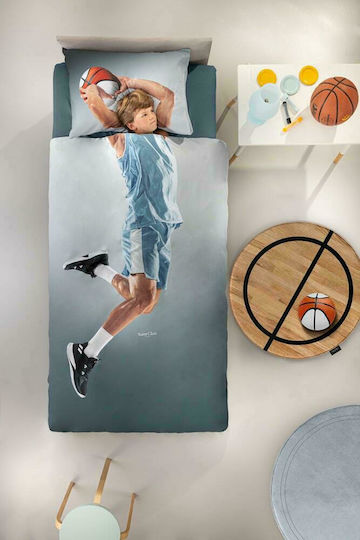Saint Clair Hoop Παιδικό Χαλί Μπεζ Στρογγυλό με Διάμετρο 100cm