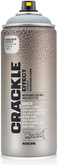 Montana Cans Spray Paint Crackle Effect Τraffic Black 400ml
