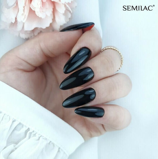 Semilac Classic Semipermanent Lac de Unghii Perfect Black 300 7ml 1buc