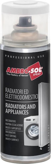 Ambro-Sol Σπρέι Βαφής Radiator για Καλοριφέρ με Γυαλιστερό Εφέ Λευκό RAL 9010 400ml