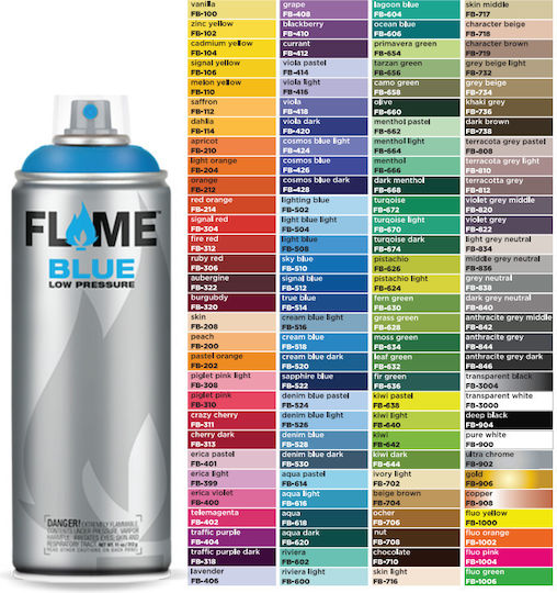 Flame Paint Spray Farbe FB Acryl mit Matt Effekt Signal Gelb 400ml