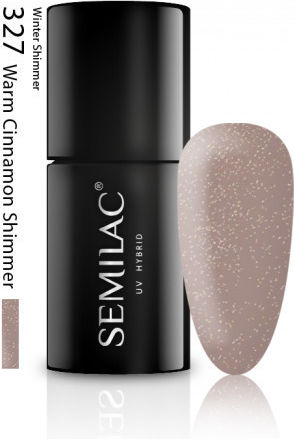 Semilac Classic Ημιμόνιμο Βερνίκι Νυχιών Warm Cinnamon Shimmer 327 7ml