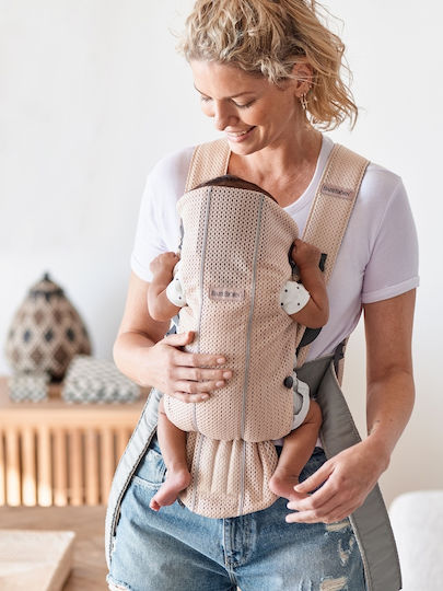 BabyBjorn Classic Carrier Mini 3D Mesh Pearly Pink with Maximum Weight 11kg