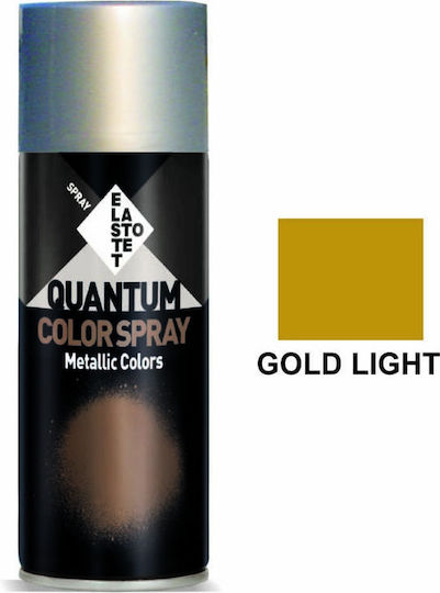 Elastotet Spray Paint Quantum Metallic with Metallic Effect Light Gold Light Gold RAL 400ml