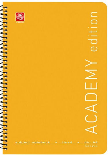 Typotrust Spiral Notebook Ruled A4 150 Sheets 5 Subjects Academy 1pcs (Μiscellaneous colours)