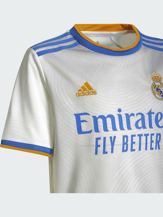 Real Madrid 21/22 Home Tricou Echipament Sportiv de Fotbal Copii