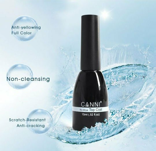 Canni Top Coat No Wipe Deckschicht für normale Nagellacke 15ml
