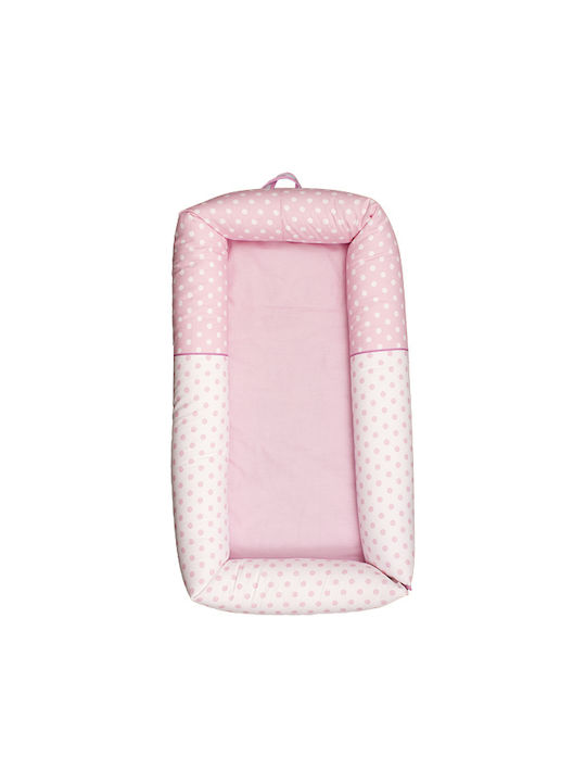 Mother Baby Baby Nest Pillow Νταρτανιάν Pink 90x50εκ.