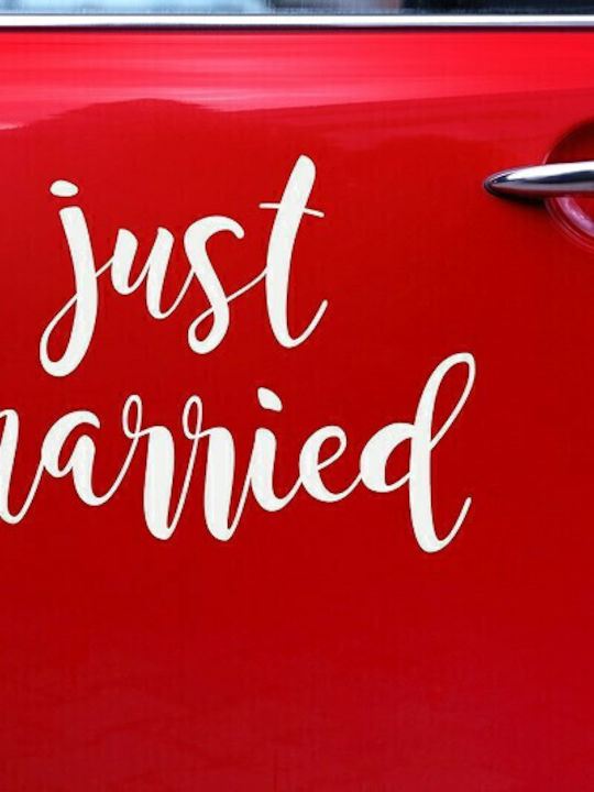 PartyDeco Διακοσμητικό Γάμου Just Married 45cm