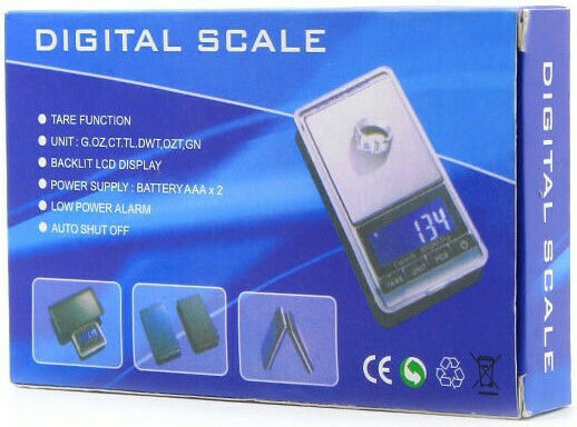 Elektronisch Präzisionswaage mit einer Wiegekapazität von 0.5kg und einer Unterteilung von 0.01gr