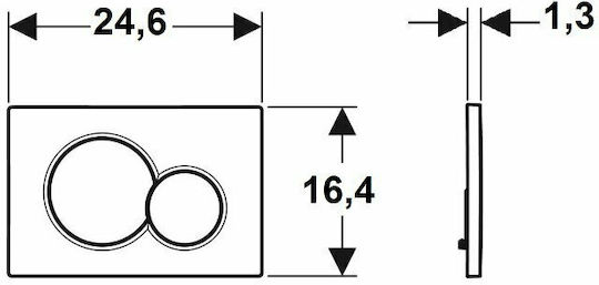Geberit Sigma 01 Flush Plate Dual Flush