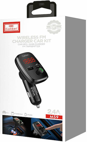 Earldom FM Transmitter Αυτοκινήτου ETM59 με Bluetooth / USB