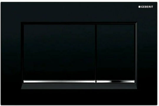 Geberit Sigma 30 Flush Plate Dual Flush Black